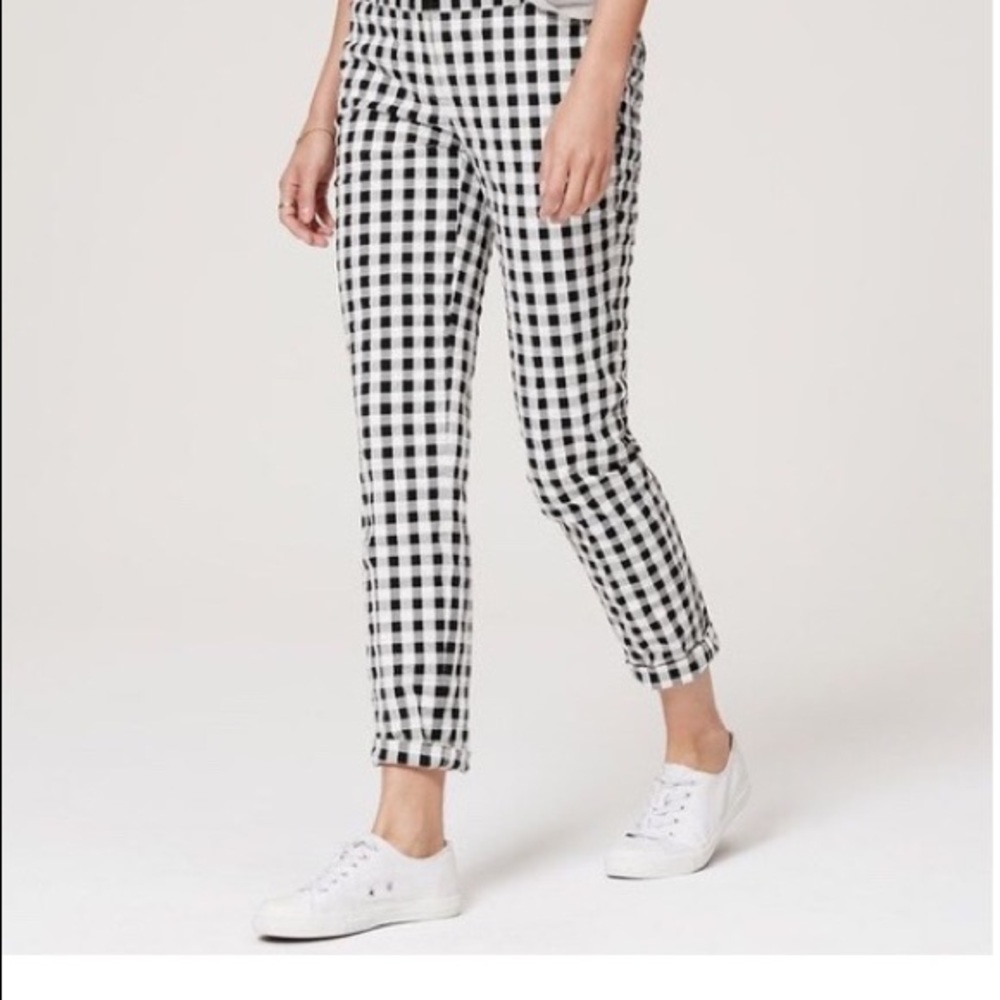Loft checked pants